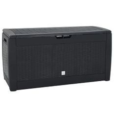 Boîte de stockage jardin Anthracite 119x48x60 cm Polypropylène