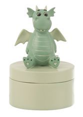 Boîte dragon en résine vert menthe Hermia D 8 cm