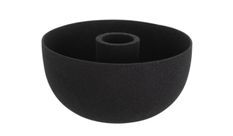 Bougeoir bol métal noir Hippo D 10 cm