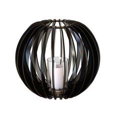 Bougeoir métal noir Sfera 40