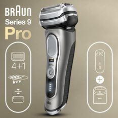 BRAUN 81747638 - Braun Series 9 Pro 9475cc Rasoir Électrique barbe et cheveux - ProLift - Power Case - Autonomie 60min