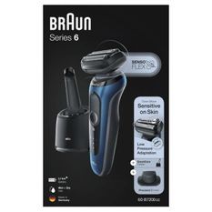 BRAUN Series 6 60-B7200cc Tondeuse barbe - Autonomie 50min - Technologie SensoFlex