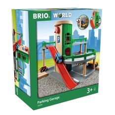 Brio World Garage Rail / Route - 3 niveaux - Accessoire pour circuit de train en bois - Ravensburger - Mixte des 3 ans - 33204