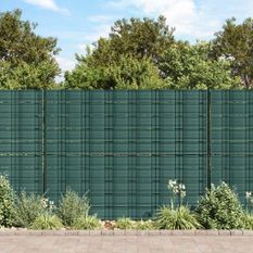 Brises-vues de jardin 10 pcs vert 252,5x19 cm PVC