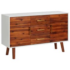 Buffet 110x35x70 cm Bois d'acacia massif et MDF