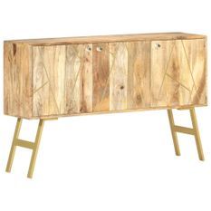 Buffet 118x30x75 cm Bois de manguier massif 2