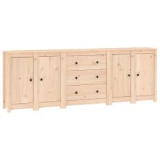Buffet 230x35x80 cm Bois massif de pin