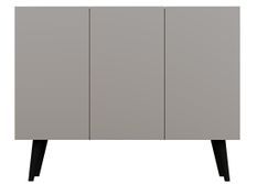 Buffet 3 portes gris Rolia 120 cm