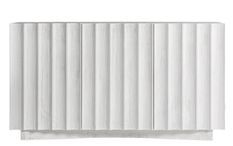 Buffet 3 portes résine blanc KILKEY 140 cm