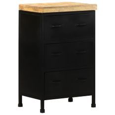 Buffet 47x35x76 cm Bois de manguier brut 2