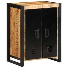 Buffet 55x35x70 cm bois de manguier brut massif