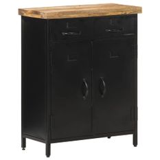 Buffet 60x30x76 cm Bois de manguier brut