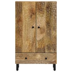 Buffet 60x33x100 cm bois de manguier massif