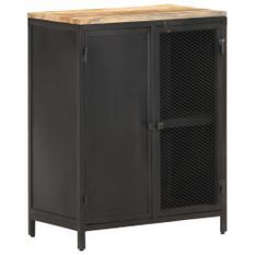Buffet 60x35x78 cm Bois de manguier massif brut
