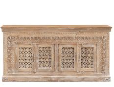 Buffet ALAMBIA – Bois massif de manguier blanchi – 4 portes – 180 cm