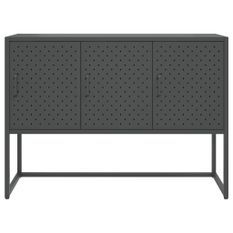 Buffet Anthracite 105x35x75 cm Acier