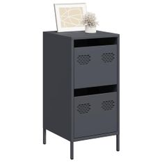 Buffet anthracite 35x39x73,5 cm acier laminé à froid
