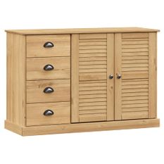 Buffet avec tiroirs VIGO 113x40x75 cm bois massif de pin