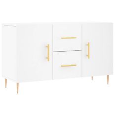 Buffet blanc 100x36x60 cm bois d'ingénierie