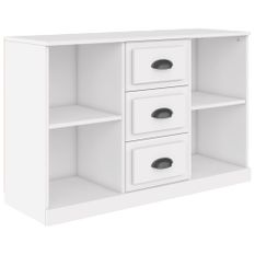 Buffet blanc 104,5x35,5x67,5 cm bois d'ingénierie