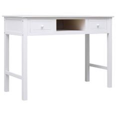 Buffet Blanc 108x45x76 cm Bois de Paulownia massif