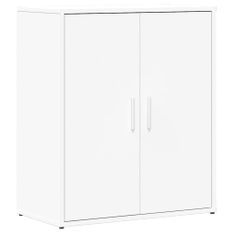 Buffet blanc 60x31x70 cm bois d'ingénierie