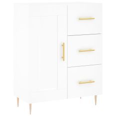 Buffet blanc 69,5x34x90 cm bois d'ingénierie