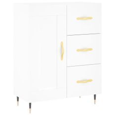 Buffet blanc 69,5x34x90 cm bois d'ingénierie