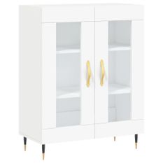 Buffet blanc 69,5x34x90 cm bois d'ingénierie