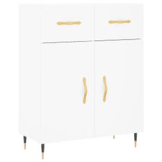 Buffet blanc 69,5x34x90 cm bois d'ingénierie