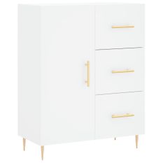 Buffet blanc 69,5x34x90 cm bois d'ingénierie