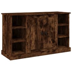 Buffet Chêne fumé 100x35,5x60 cm Bois d'ingénierie