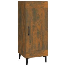 Buffet Chêne fumé 34,5x34x90 cm Bois d'ingénierie 2