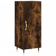 Buffet Chêne fumé 34,5x34x90 cm Bois d'ingénierie