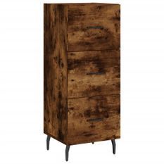 Buffet Chêne fumé 34,5x34x90 cm Bois d'ingénierie