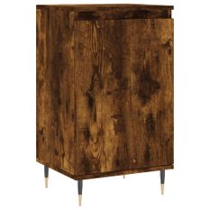 Buffet chêne fumé 40x35x70 cm bois d'ingénierie