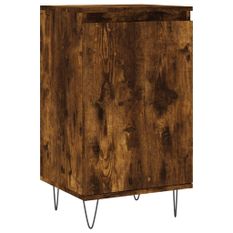 Buffet chêne fumé 40x35x70 cm bois d'ingénierie