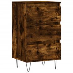 Buffet chêne fumé 40x35x70 cm bois d'ingénierie