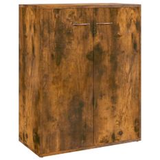 Buffet Chêne fumé 60x30x75 cm Bois d'ingénierie