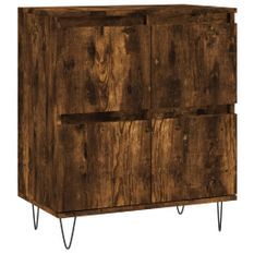 Buffet Chêne fumé 60x35x70 cm Bois d'ingénierie