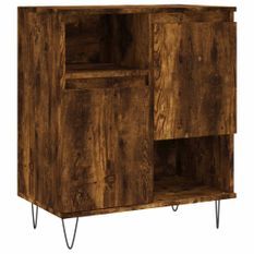 Buffet Chêne fumé 60x35x70 cm Bois d'ingénierie