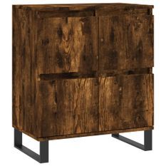 Buffet Chêne fumé 60x35x70 cm Bois d'ingénierie