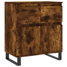 Buffet Chêne fumé 60x35x70 cm Bois d'ingénierie