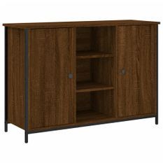 Buffet chêne marron 100x35x70 cm bois d'ingénierie