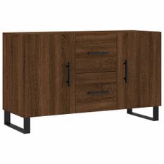 Buffet chêne marron 100x36x60 cm bois d'ingénierie