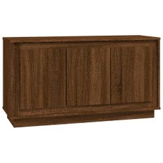 Buffet chêne marron 102x35x55 cm bois d'ingénierie