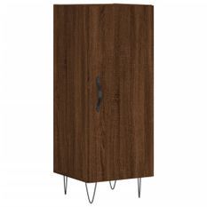 Buffet Chêne marron 34,5x34x90 cm Bois d'ingénierie