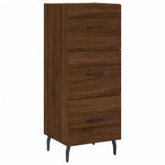 Buffet Chêne marron 34,5x34x90 cm Bois d'ingénierie