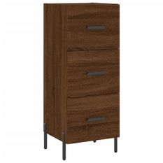 Buffet Chêne marron 34,5x34x90 cm Bois d'ingénierie