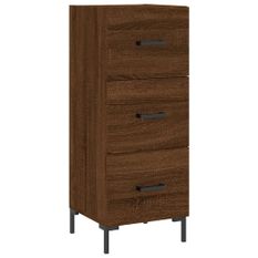 Buffet Chêne marron 34,5x34x90 cm Bois d'ingénierie